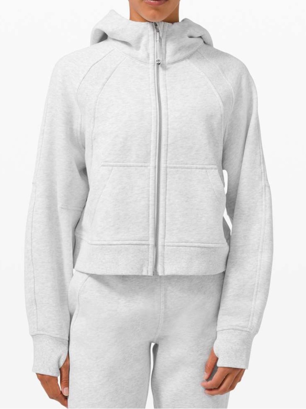 lululemon grey scuba hoodie jacket